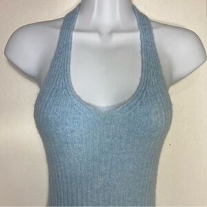 H&M blue soft knit mini dress